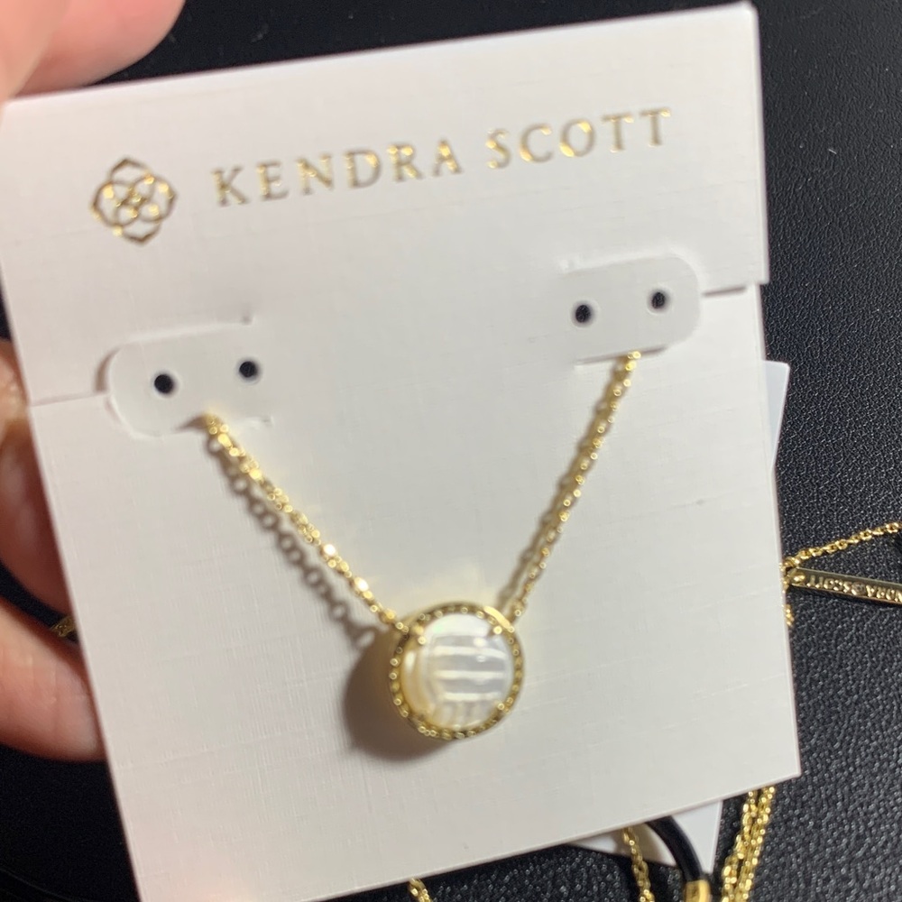 Kendra Scott Gold volleyball necklace. - Picture 4 of 5
